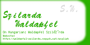 szilarda waldapfel business card